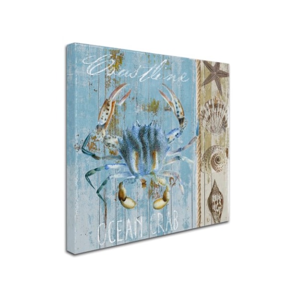 Color Bakery 'Blue Crab II' Canvas Art,18x18